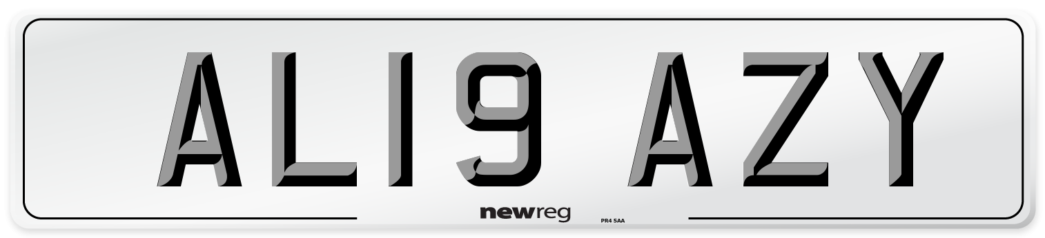 AL19 AZY Number Plate from New Reg